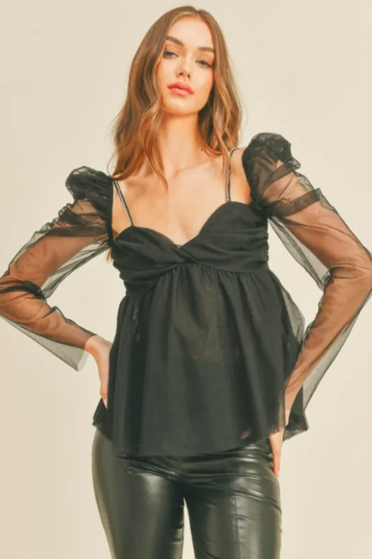 Lya Tulle Top - FINAL SALE sold by ConfĂȘte