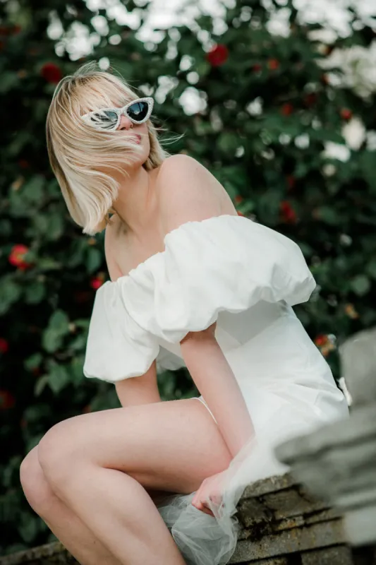 Love Story Mini Dress - White - FINAL SALE sold by Confête