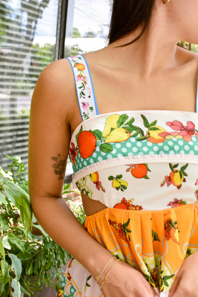 Summer in Portofino Lemon Print Mini Dress - FINAL SALE sold by Confête product image thumbnail 2