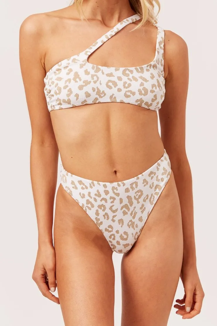 The Brody Bottom - Gold Leopard Jacquard - FINAL SALE sold by Confête product image thumbnail 2