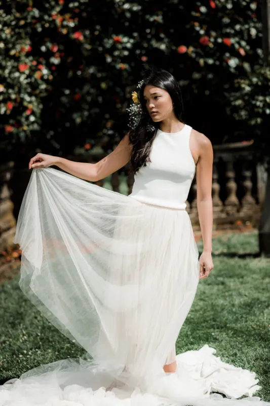 Cream Knit Racerback Tank- FINAL SALE sold by Confête