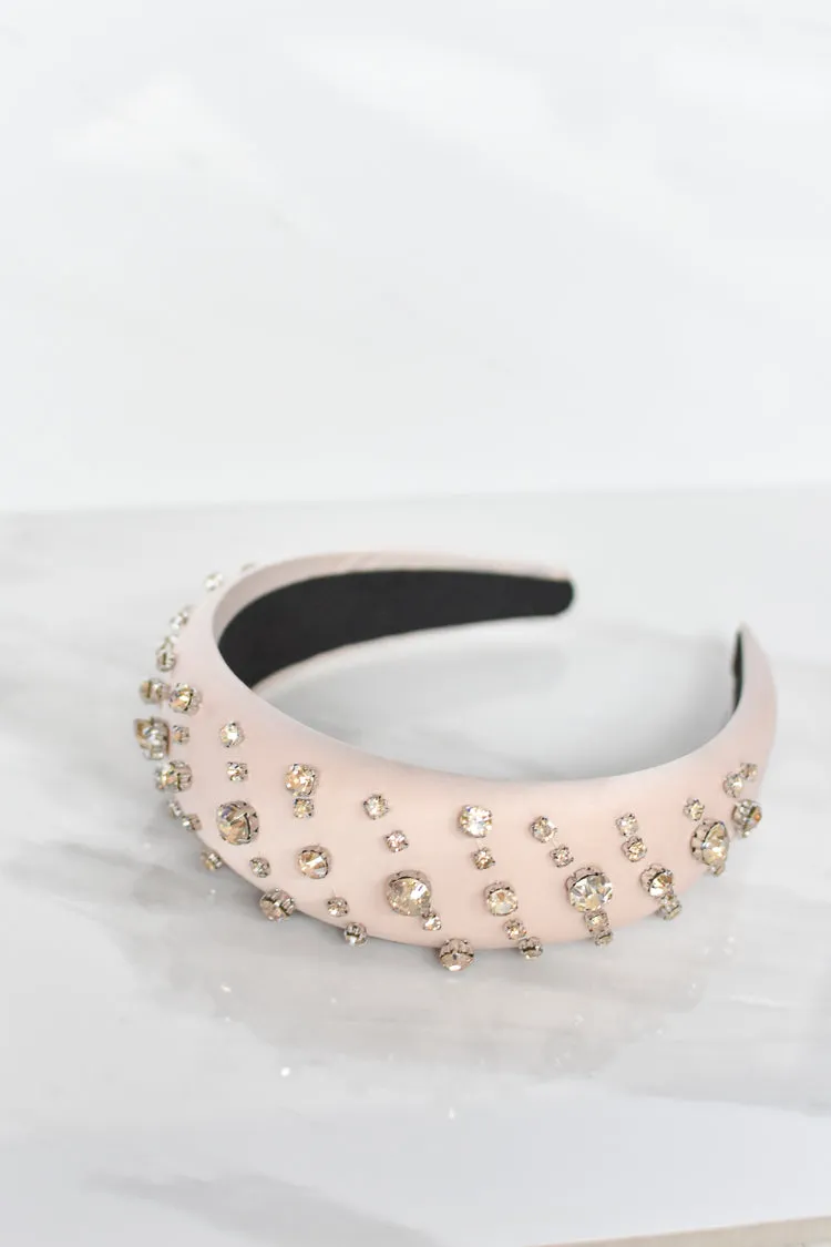 Padded Crystal Dot Headband sold by Confête