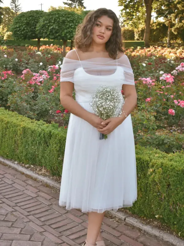 Louisa Tulle Midi Dress sold by Confête