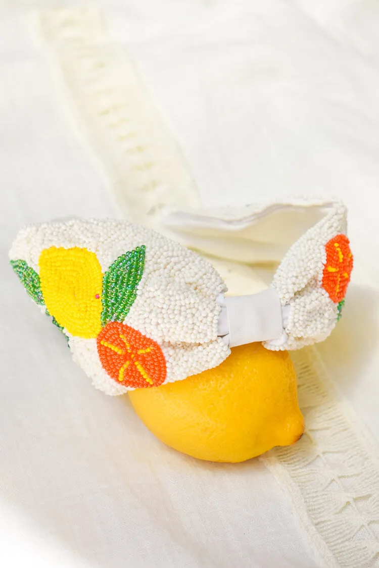 Beaded Citrus Headband - FINAL SALE sold by Confête