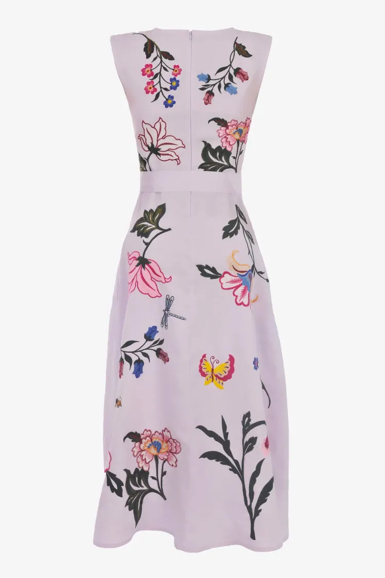 Gloriosa Floral Embroidered Midi Dress sold by Confête product image thumbnail 2