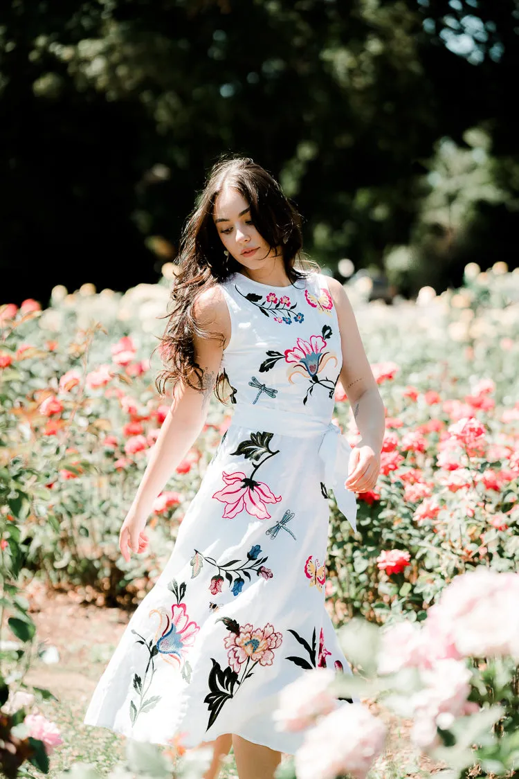 Gloriosa Floral Embroidered Midi Dress sold by Confête product image thumbnail 4