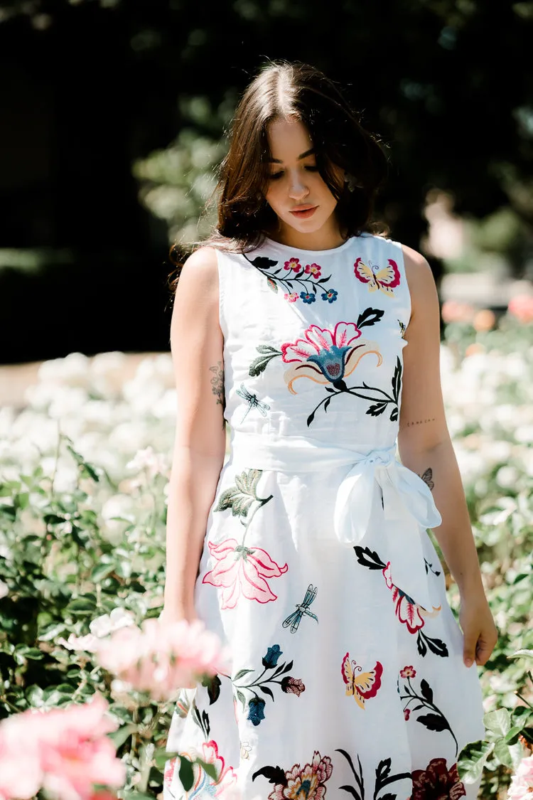 Gloriosa Floral Embroidered Midi Dress sold by Confête product image thumbnail 3