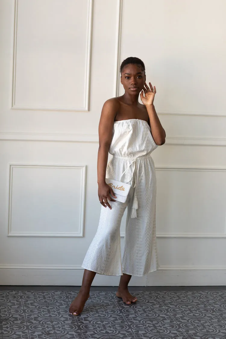 Antigua Strapless Jumpsuit - FINAL SALE sold by Confête