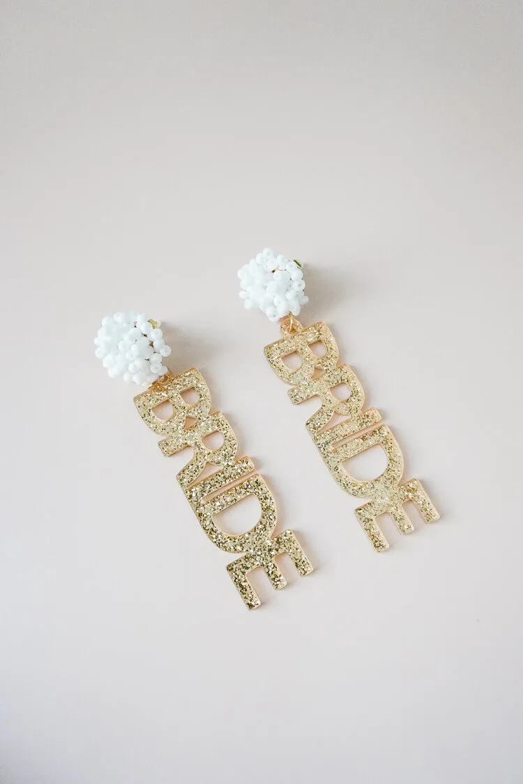 Bride Acrylic Dangle Earrings sold by Confête product image thumbnail 2