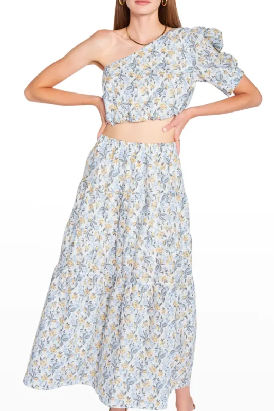 Maeve One Shoulder Floral Crop Top - FINAL SALE sold by Confête