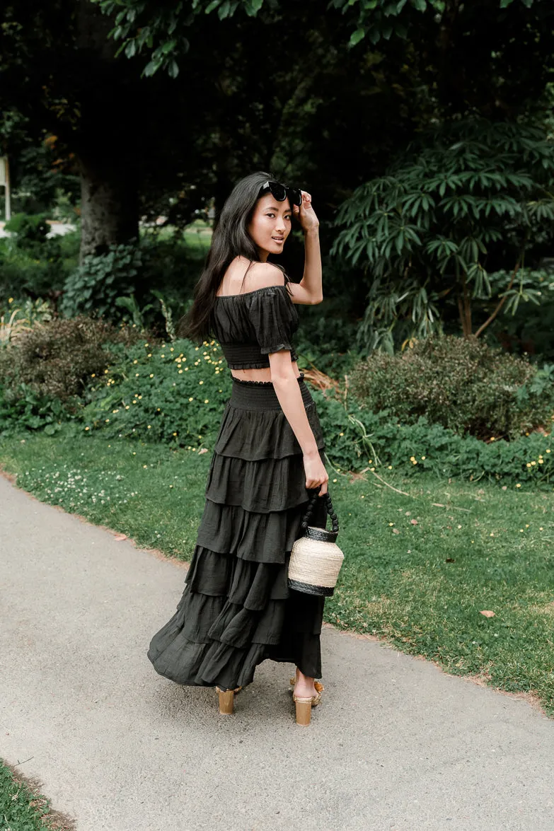 Sofia Black Skirt Set - FINAL SALE sold by Confête product image thumbnail 2