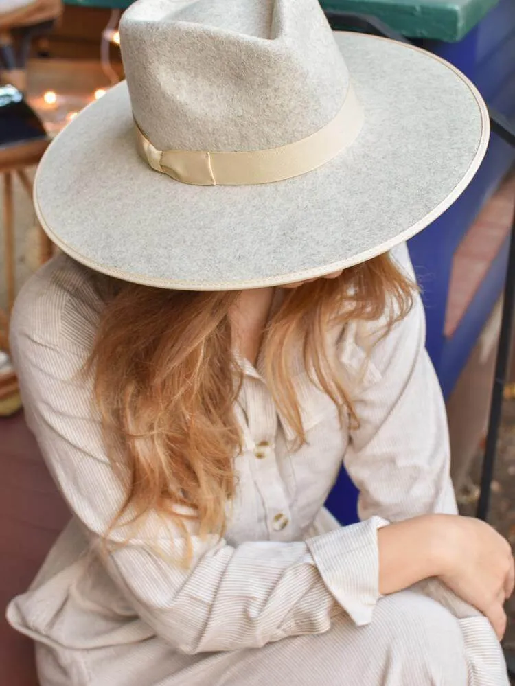 Carlo Rancher Hat - Ivory Speckle sold by Confête