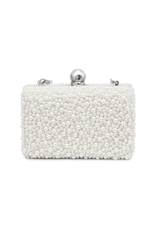 Idina Pearl Clutch sold by Confête