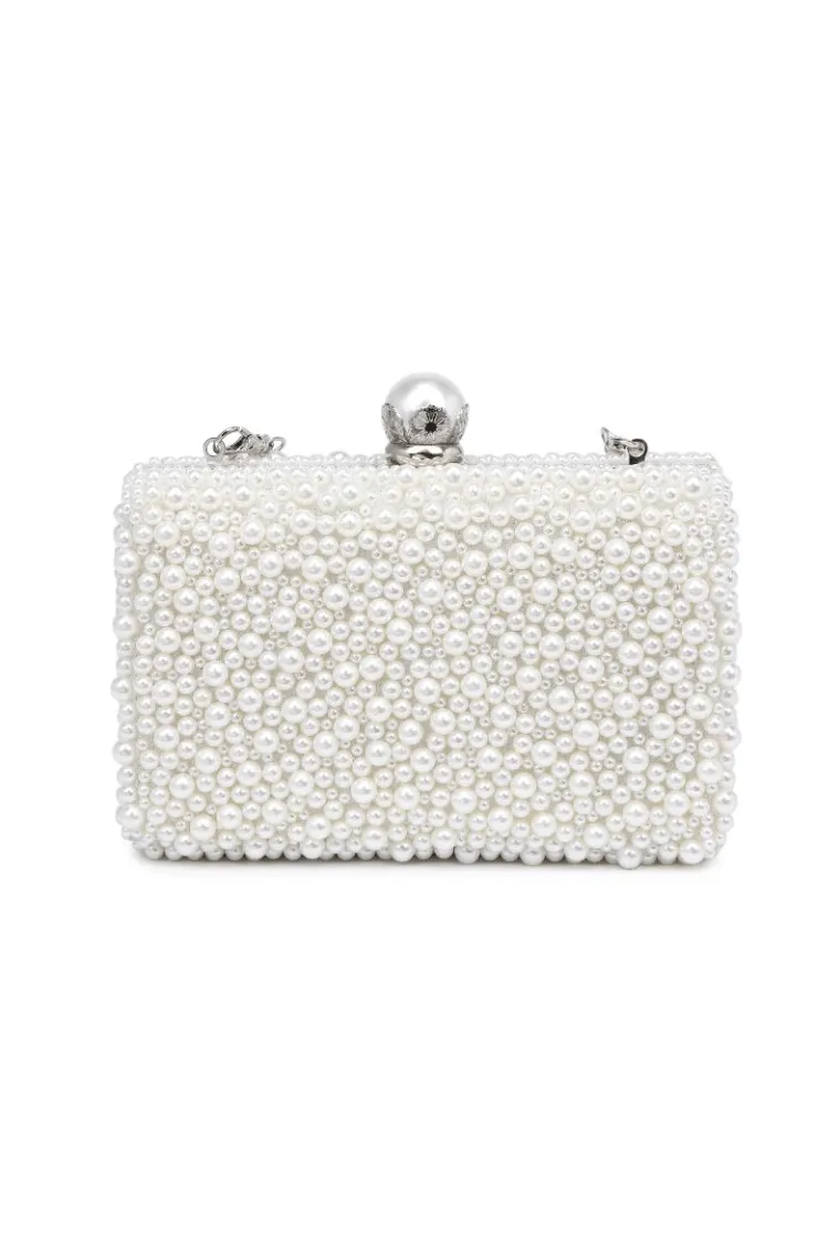 Idina Pearl Clutch sold by Confête
