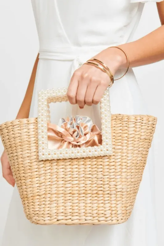 Whitsunday Pearl Straw Tote Bag sold by Confête
