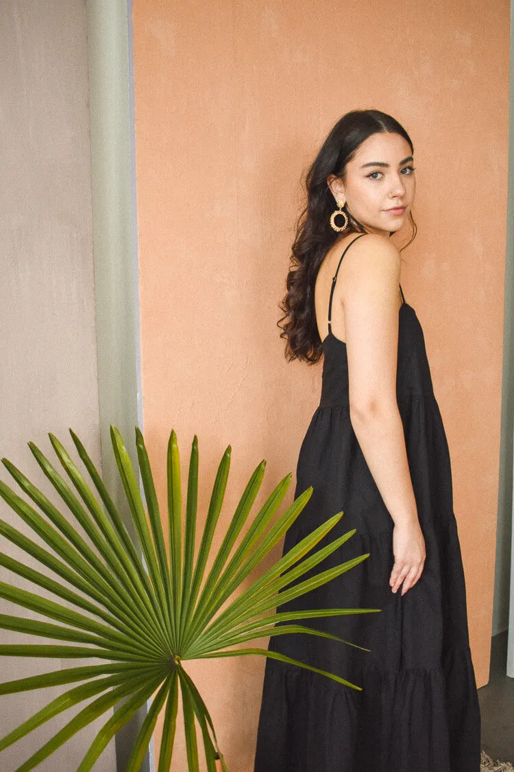 Isabella Black Maxi Dress - FINAL SALE sold by Confête product image thumbnail 3