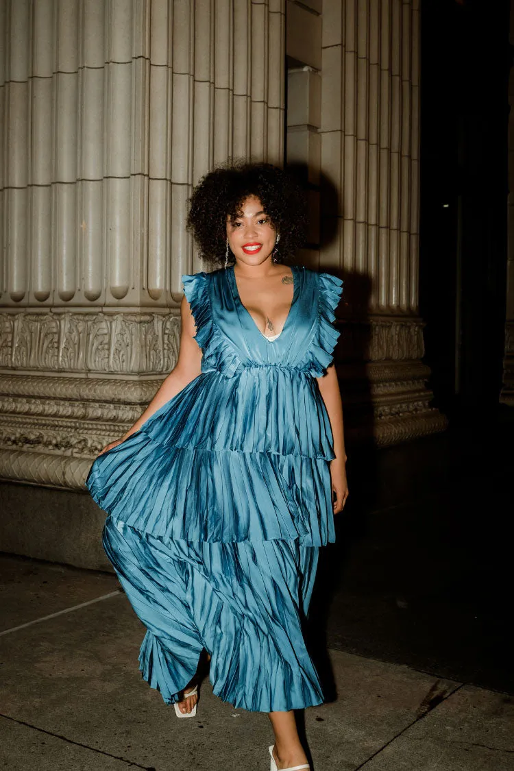 Clara Ruffle Tier Maxi Dress - Pink sold by Confête product image thumbnail 4