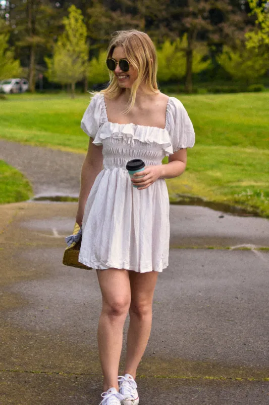 Shailene White Smocked Mini Dress - FINAL SALE sold by Confête