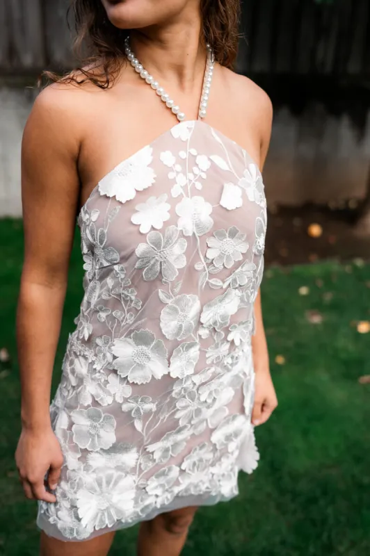 Callista Floral Lace Mini Dress - FINAL SALE sold by Confête