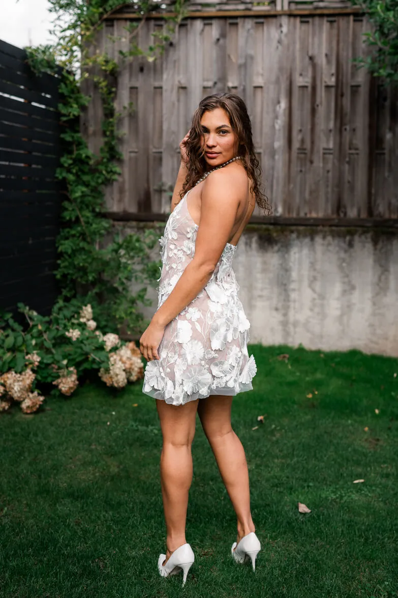 Callista Floral Lace Mini Dress - FINAL SALE sold by Confête product image thumbnail 4
