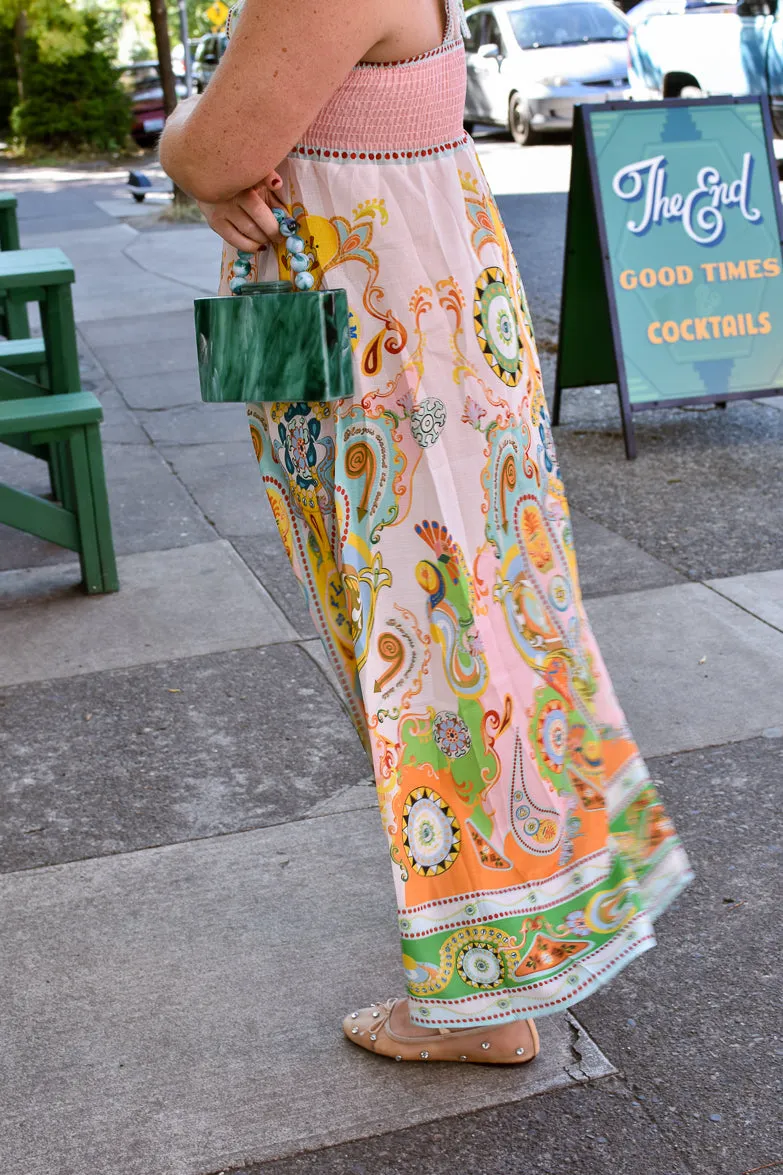 Midsummer Paisley Print Maxi Dress sold by Confête product image thumbnail 5