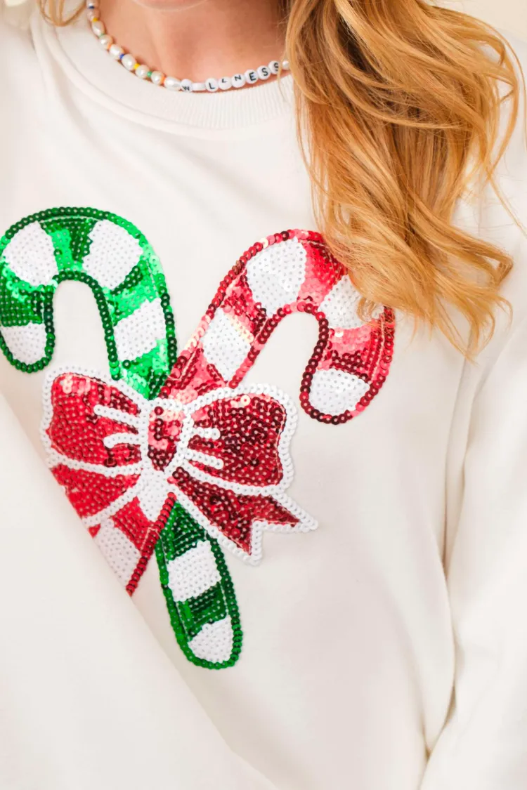 Sequin Candy Canes Lounge Set - FINAL SALE sold by Confête product image thumbnail 3