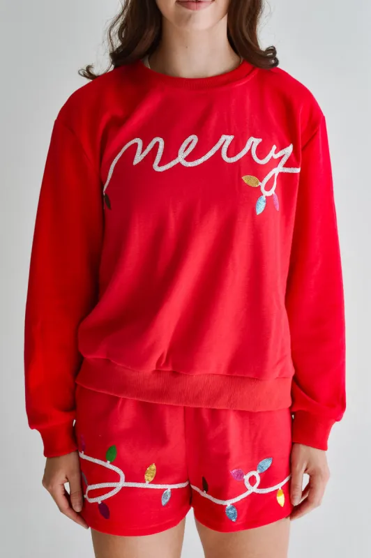 Merry Holiday Lights Red Lounge Set - FINAL SALE sold by Confête