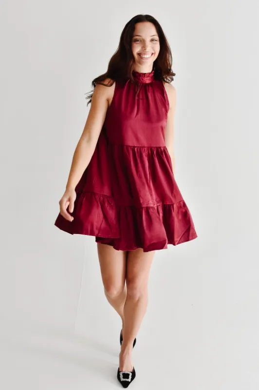 Holly Tiered Mini Dress - Red - FINAL SALE sold by Confête
