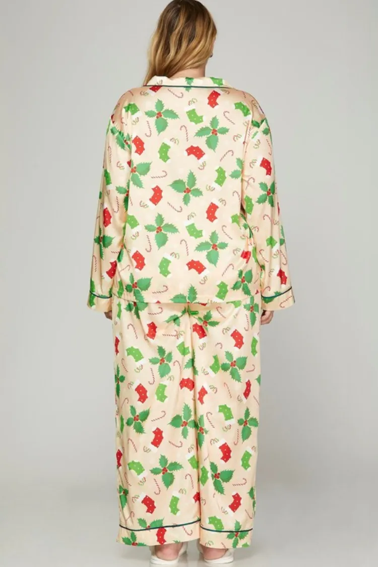Holly Jolly Holiday Pajamas sold by Confête product image thumbnail 3