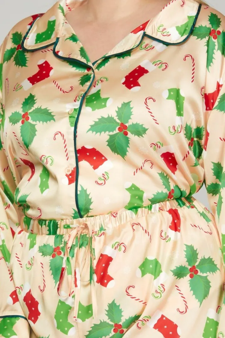 Holly Jolly Holiday Pajamas sold by Confête product image thumbnail 4