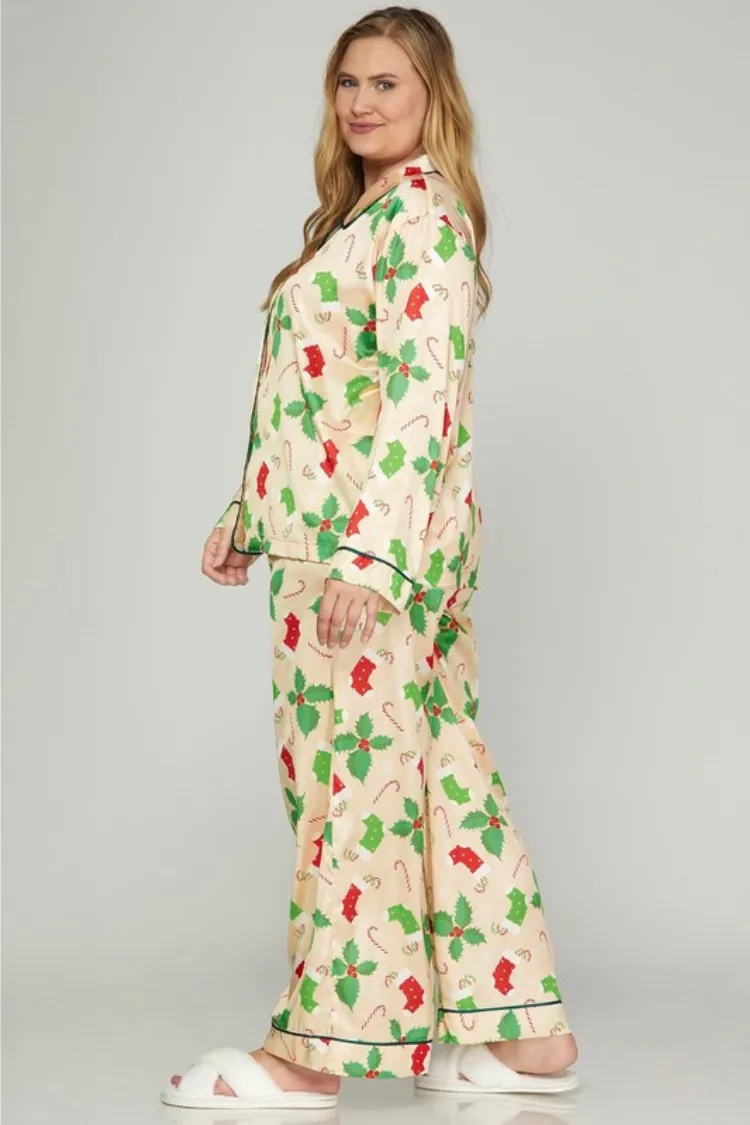 Holly Jolly Holiday Pajamas sold by Confête product image thumbnail 2