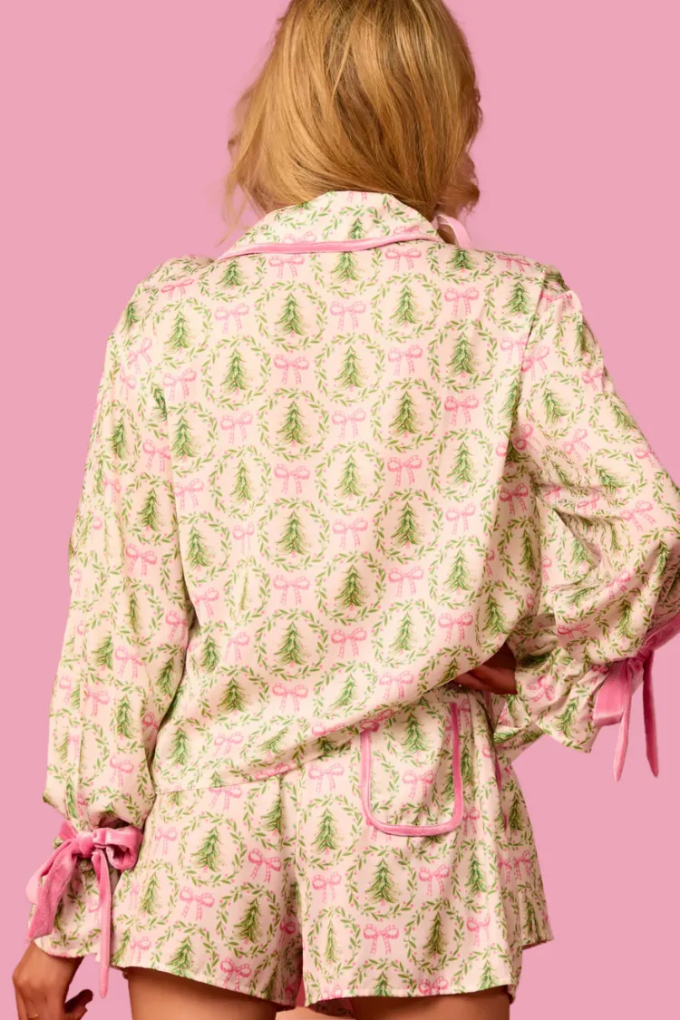 Christmas Tree Bow Pajamas sold by Confête product image thumbnail 2