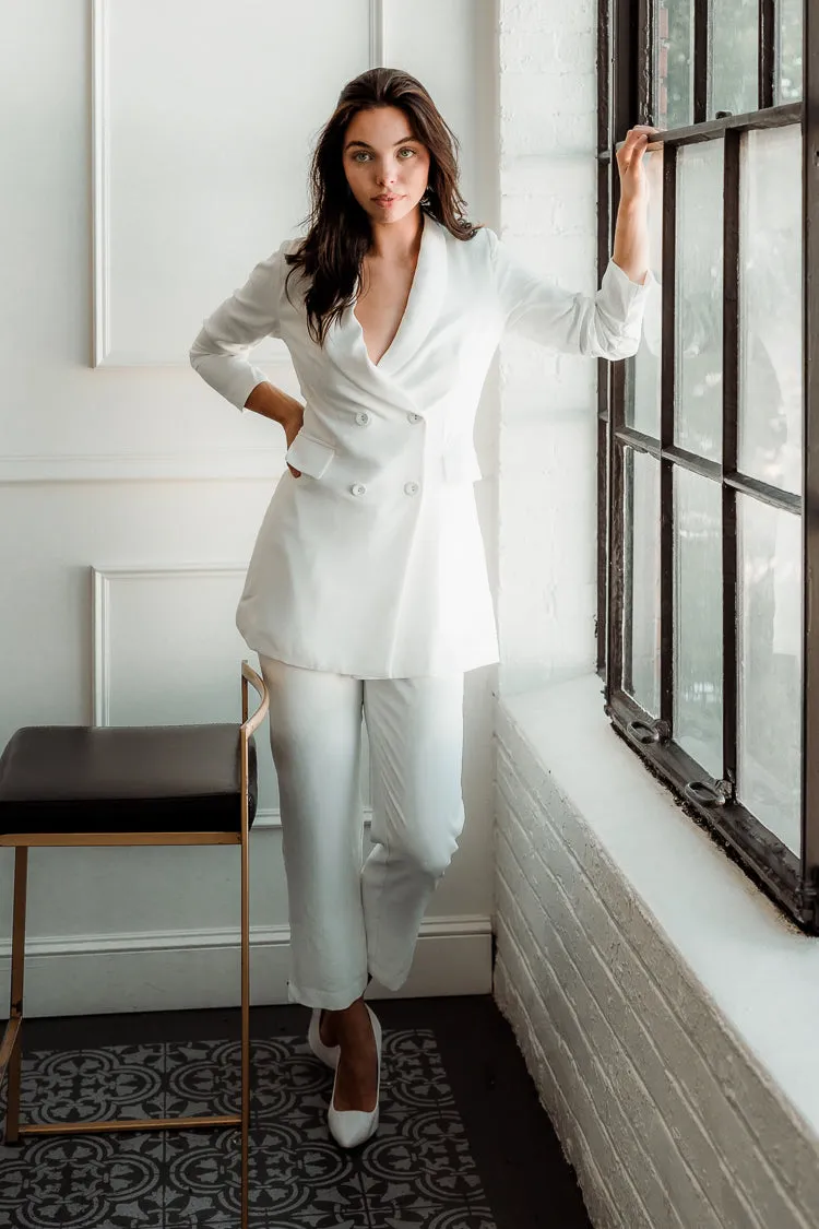 Kendall High Waisted White Pants - FINAL SALE sold by Confête product image thumbnail 2