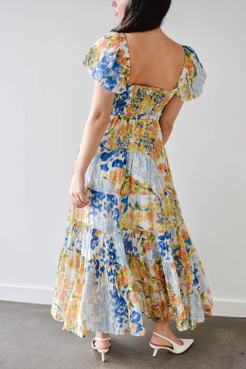 Willow Watercolor Floral Maxi Dress sold by Confête product image thumbnail 2
