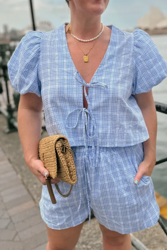 Bronte Bow Tie Shorts Set - FINAL SALE sold by Confête