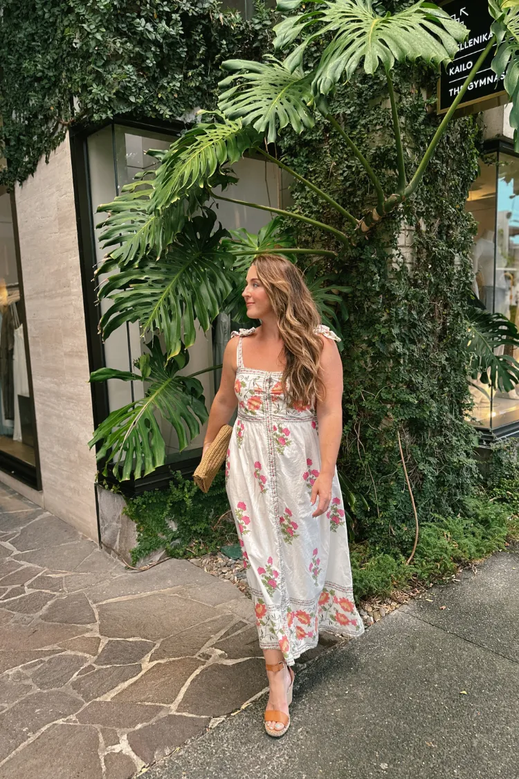 Adelaide Floral Midi Dress sold by Confête