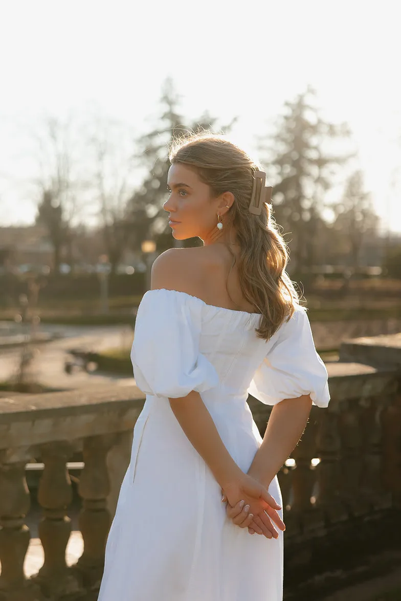 Julianne Off the Shoulder Midi Dress sold by Confête product image thumbnail 2