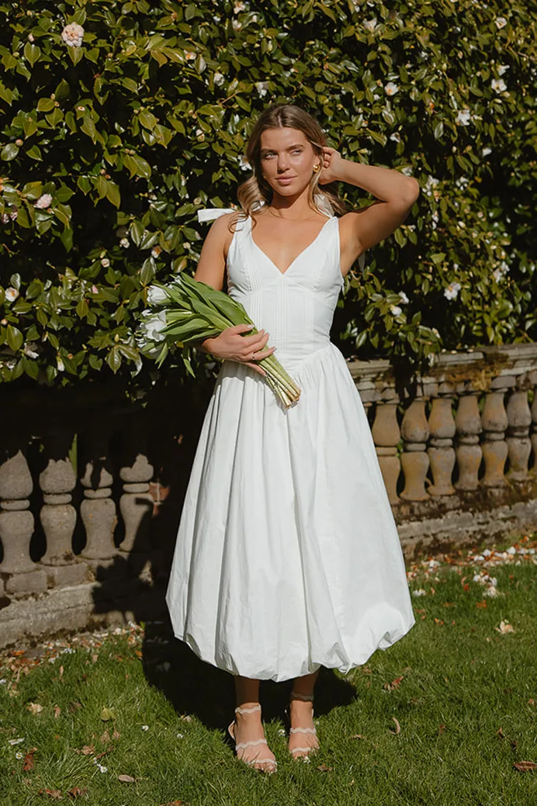 Tayla Dropwaist Bubble Hem Midi Dress sold by Confête product image thumbnail 5