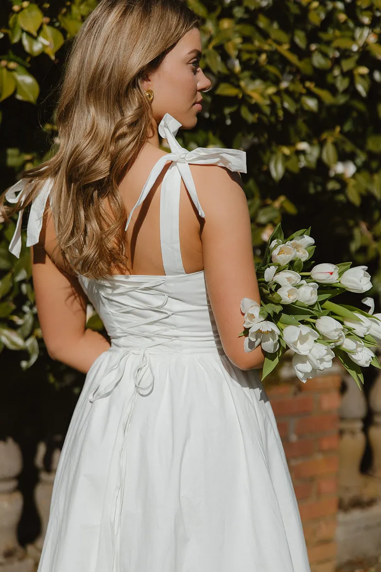 Tayla Dropwaist Bubble Hem Midi Dress sold by Confête product image thumbnail 2