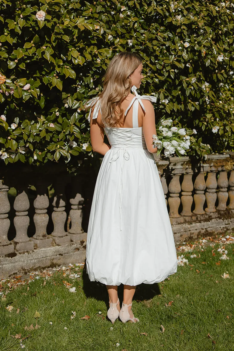 Tayla Dropwaist Bubble Hem Midi Dress sold by Confête product image thumbnail 3