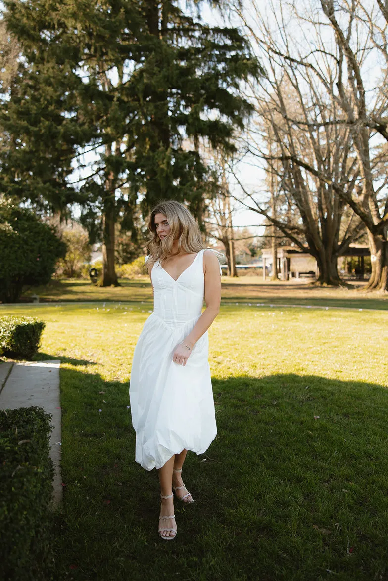 Tayla Dropwaist Bubble Hem Midi Dress sold by Confête product image thumbnail 4