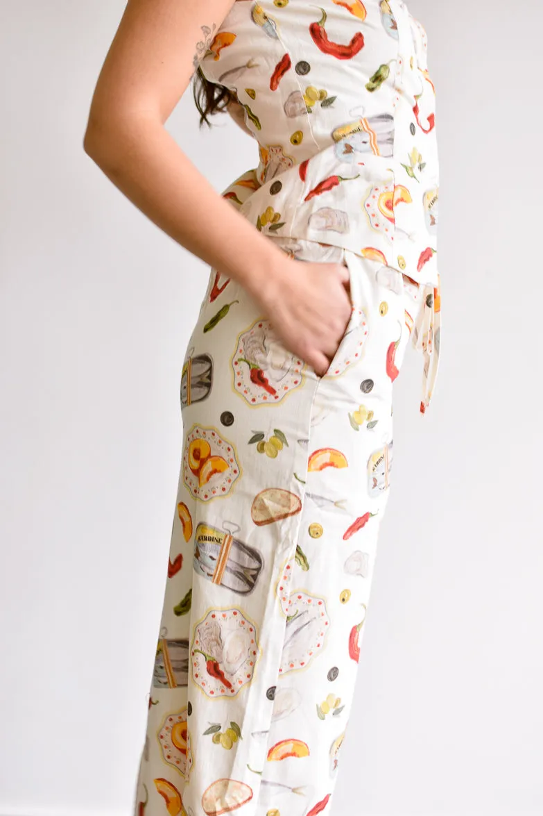 Praiano Food Print Maxi Skirt - FINAL SALE sold by Confête product image thumbnail 4