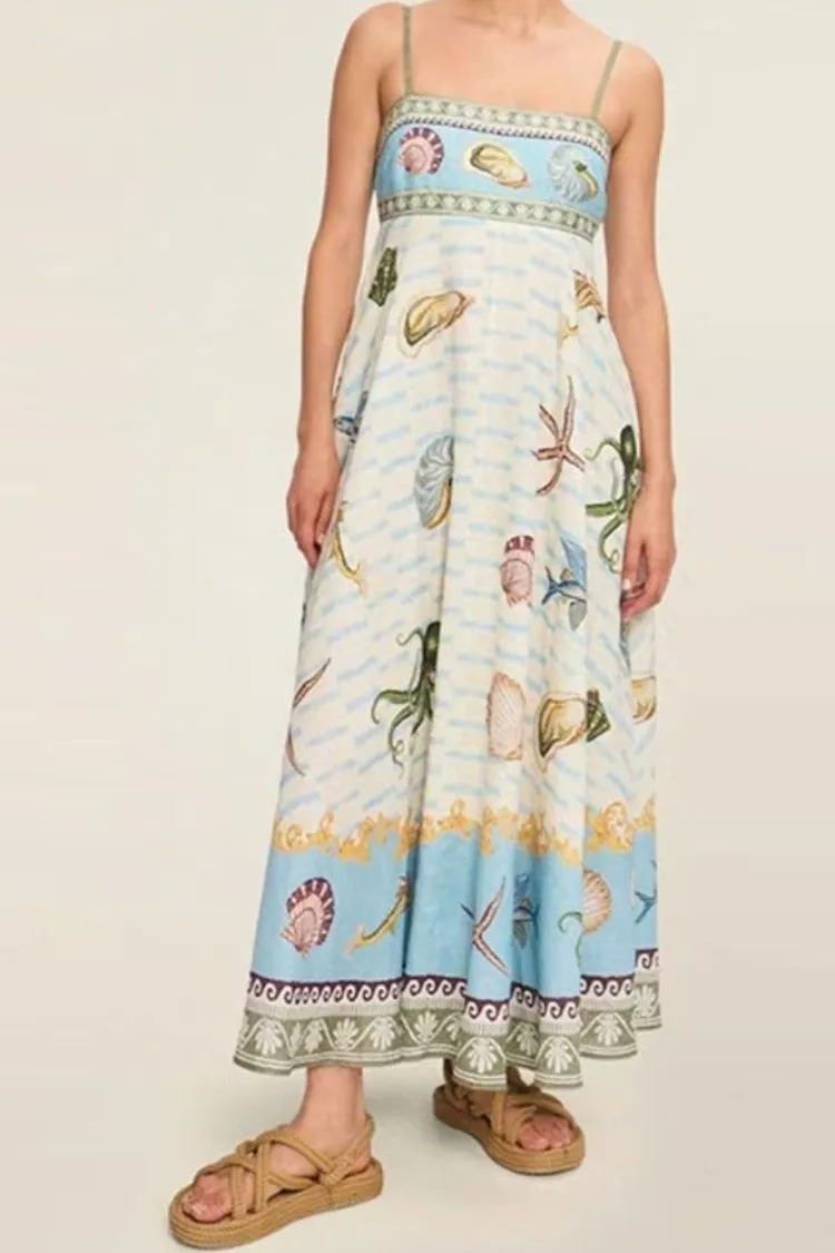 Shore Thing Shell Maxi Dress sold by Confête