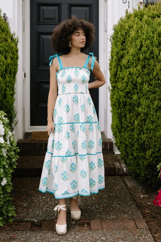 Hillstone Block Print Midi Dress made by Confête