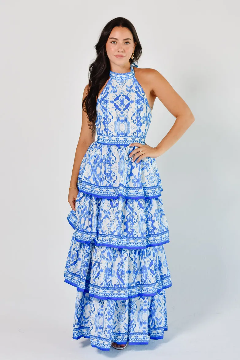 Villa Azzurra Tiered Maxi Dress sold by Confête product image thumbnail 2