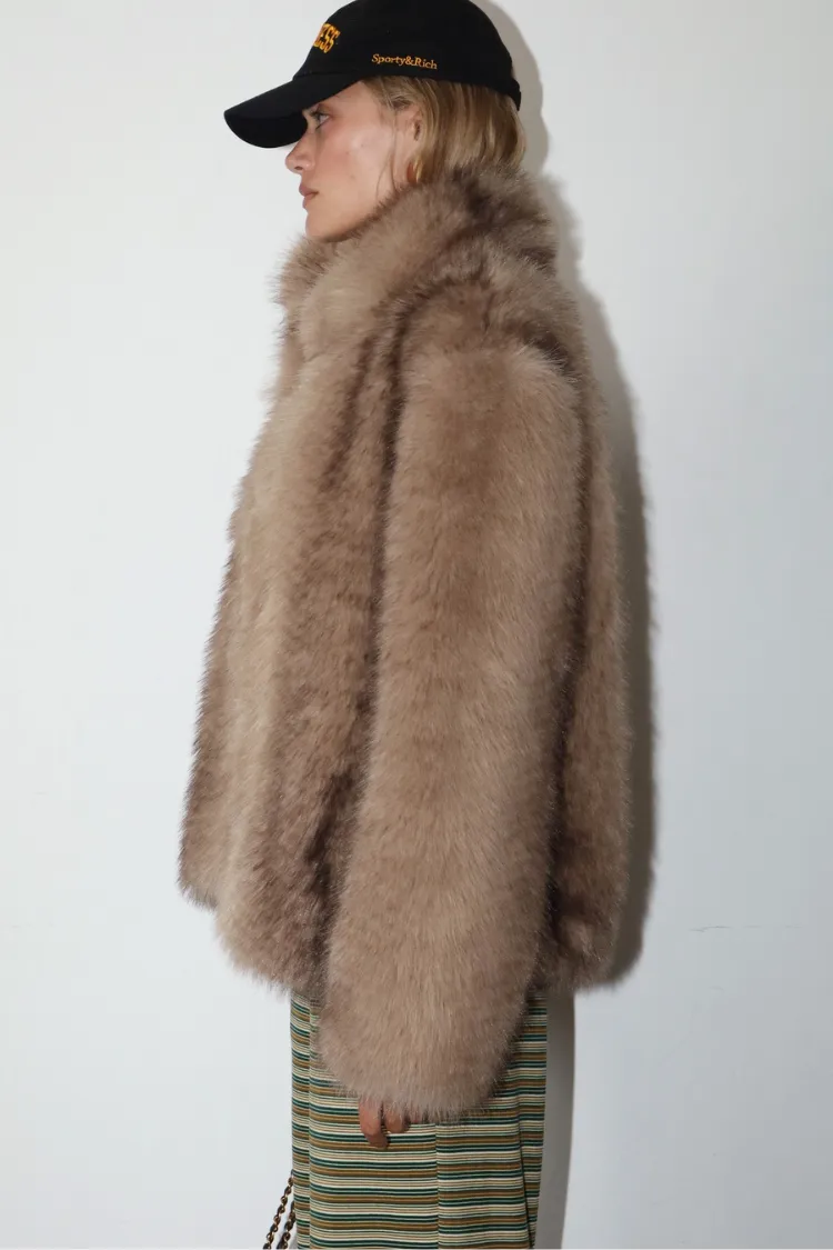 Faux Fur Collar Button Jacket - FINAL SALE sold by Confête product image thumbnail 5