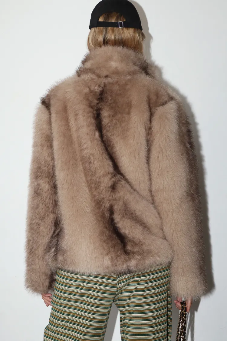 Faux Fur Collar Button Jacket - FINAL SALE sold by Confête product image thumbnail 2