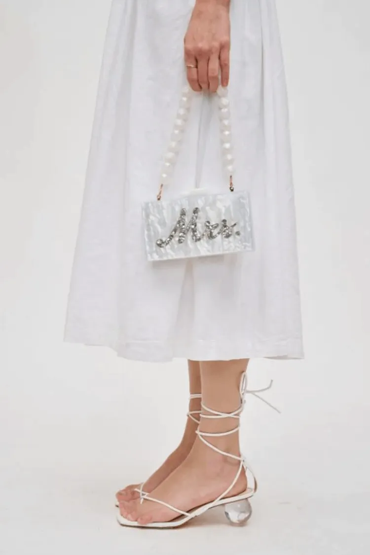 Lotus Mrs. Acrylic Clutch sold by Confête product image thumbnail 5