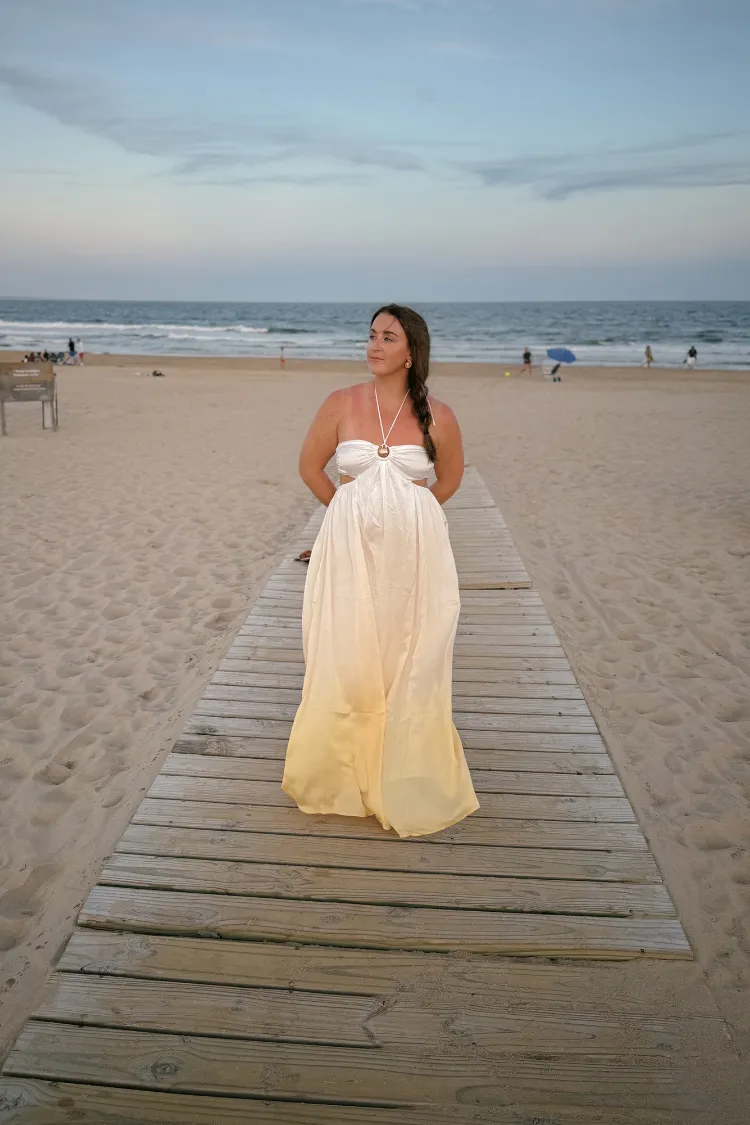 Ayana Ombre Cutout Maxi Dress sold by Confête