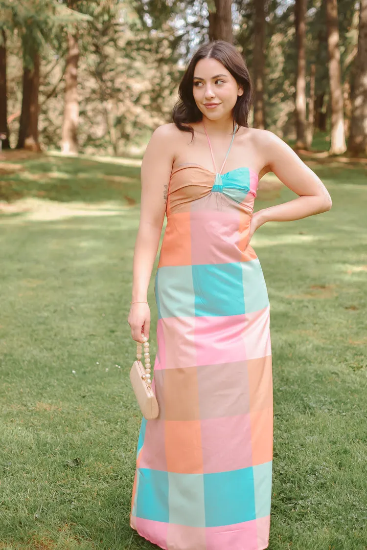 Marbella Color Block Maxi Dress - FINAL SALE sold by Confête product image thumbnail 3